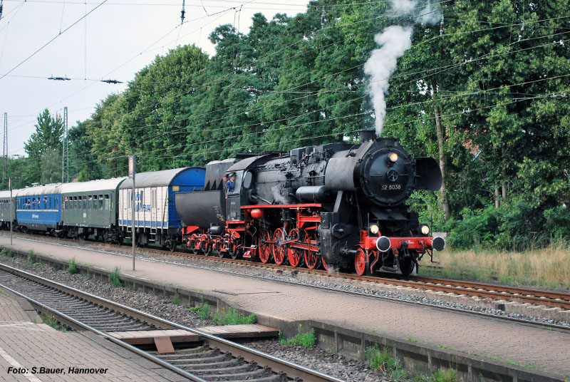 Dampflok 52 8036 in Eystrup
