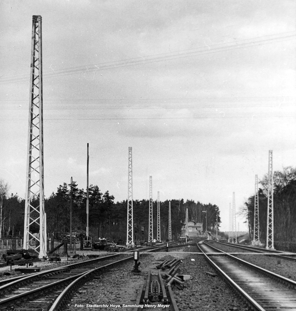  	Gleisbauarbeiten im Bahnhof Eystrup